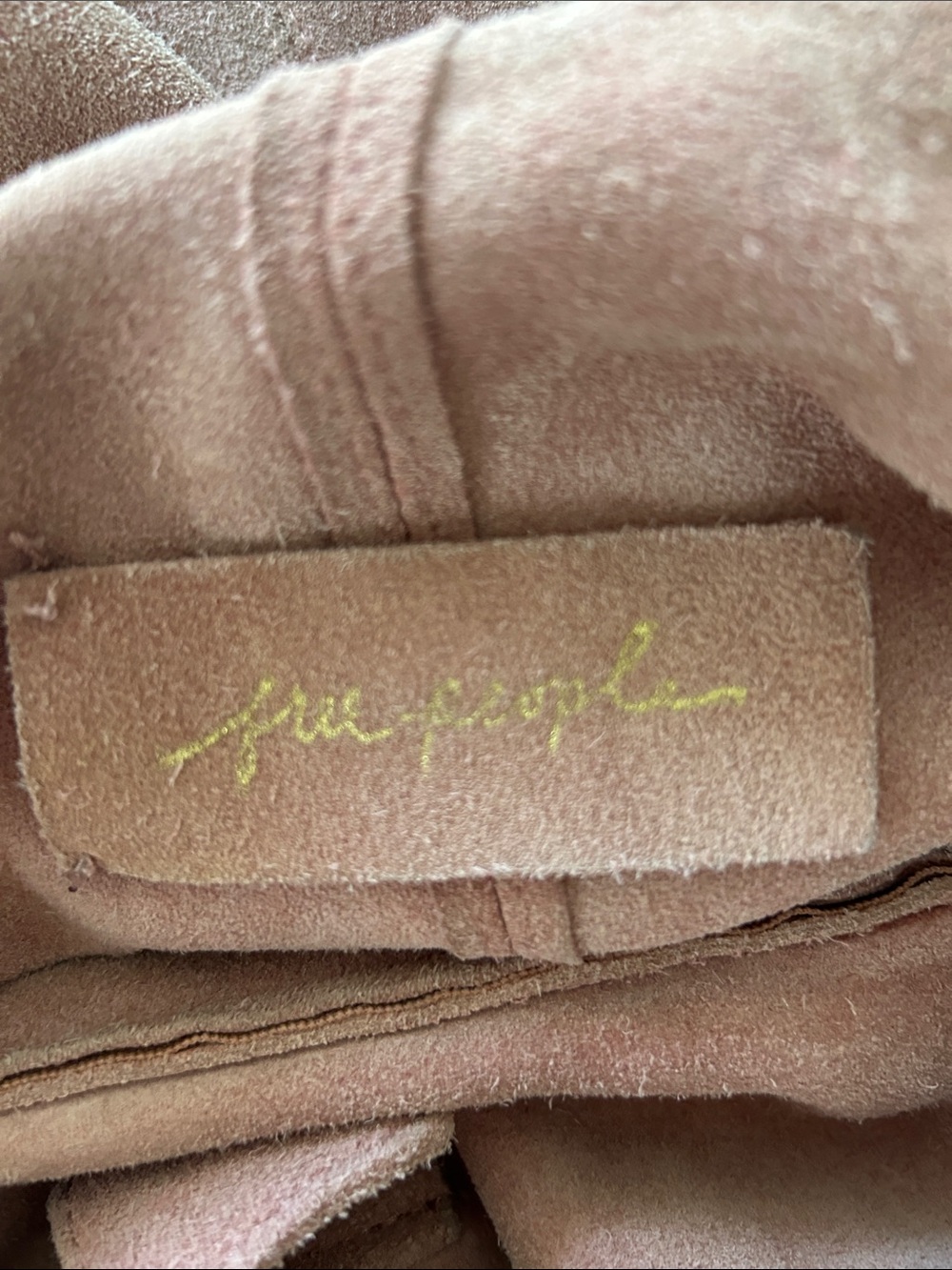 Free People Suede Shoulder Hobo Bag in Dusty Rose Brown - Picture 2 of 15